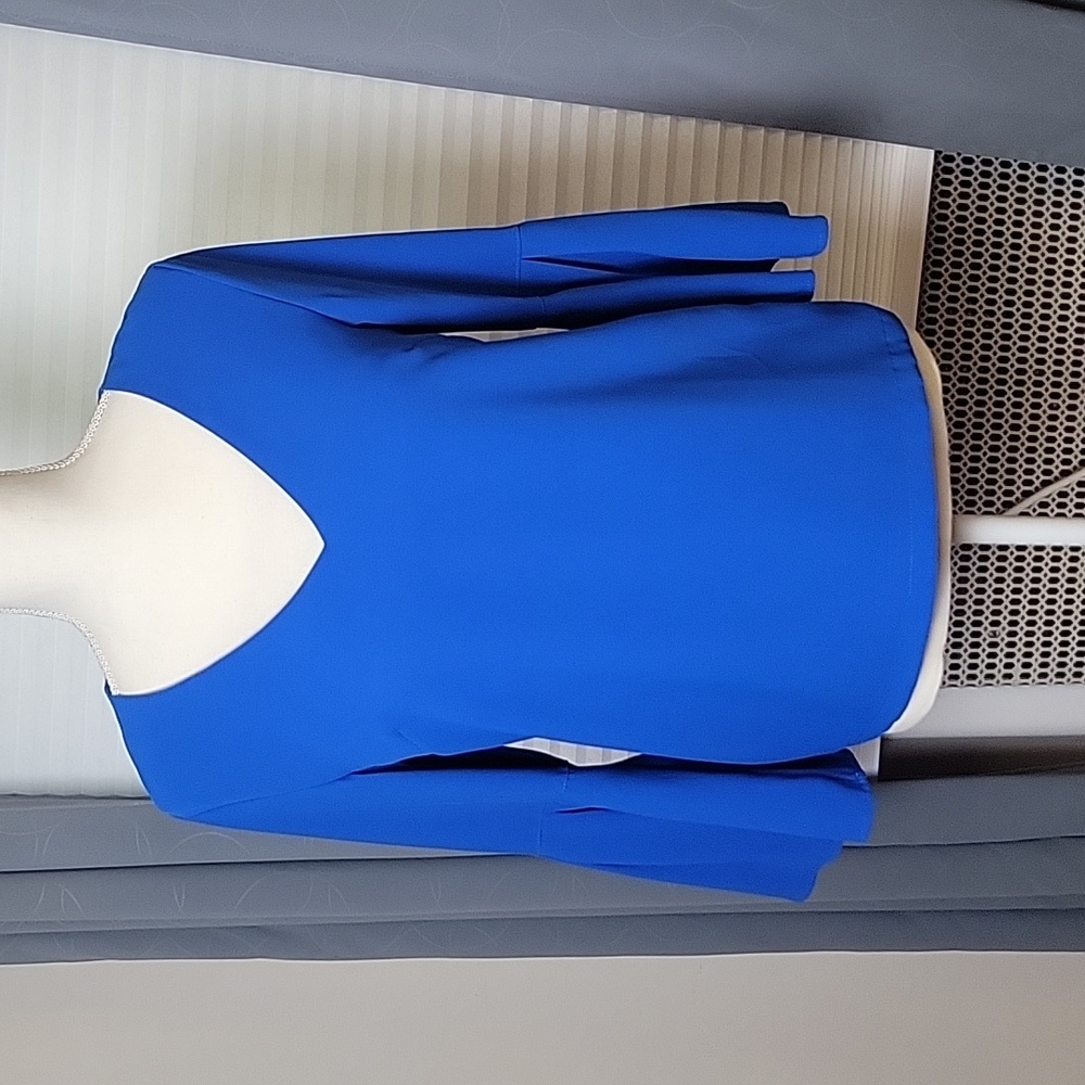 H&M Blue flare sleeved blouse sz 4